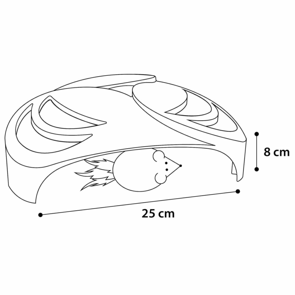 Jouet pour chats helico 25x25x8 cm blanc