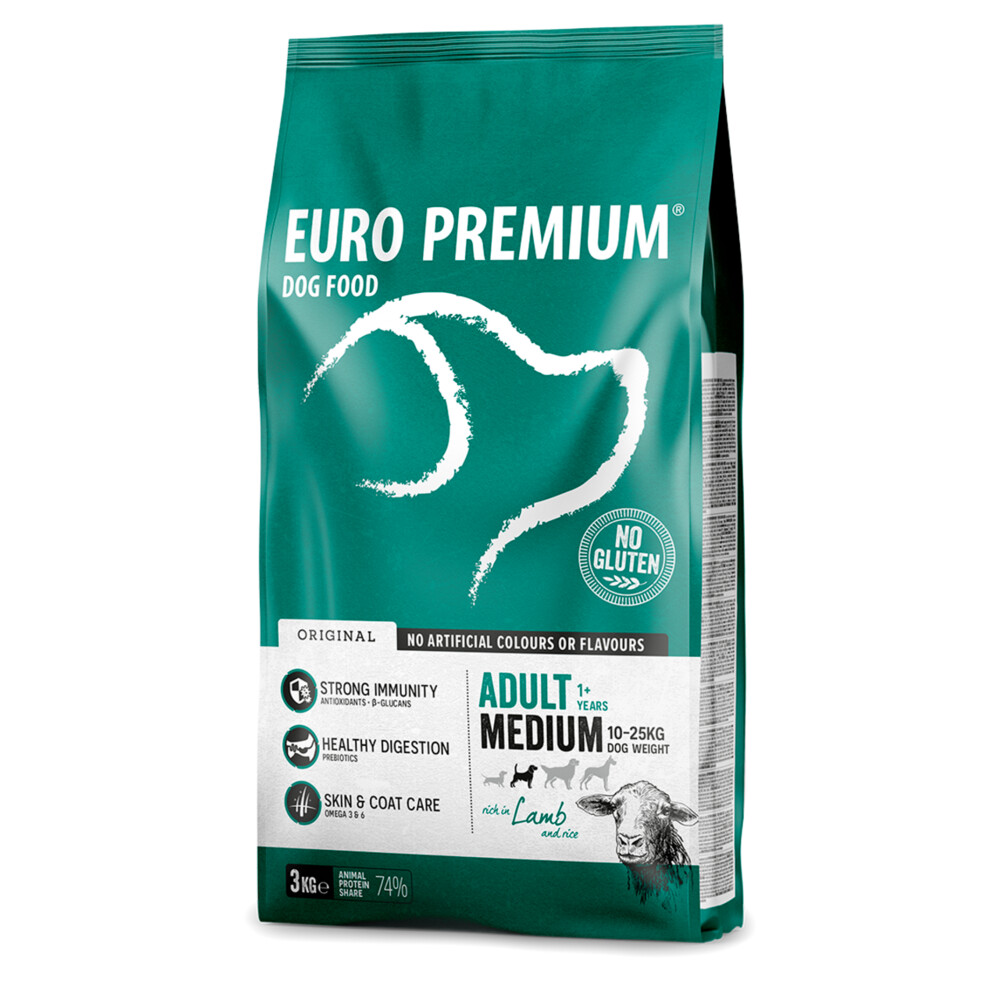 Euro-Premium Adult Medium Lam - Rijst3 kg