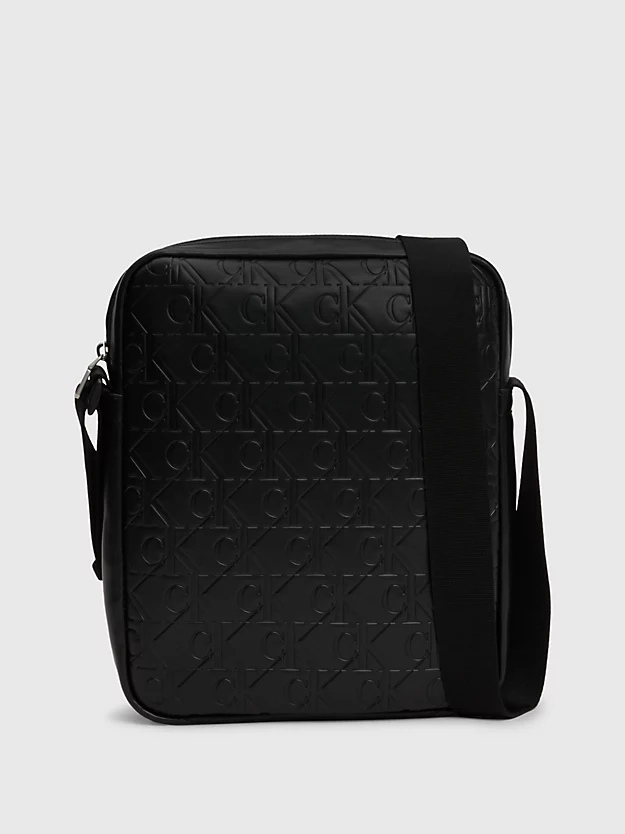 Bolsa de ombro estilo repórter com logotipo