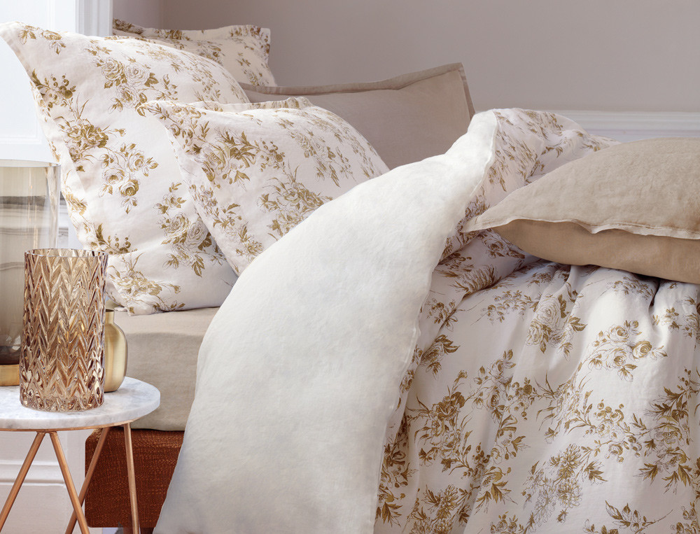 Drap-housse-Roses de lin
