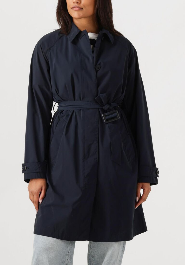 donkerblauwe woolrich parka's summer trench