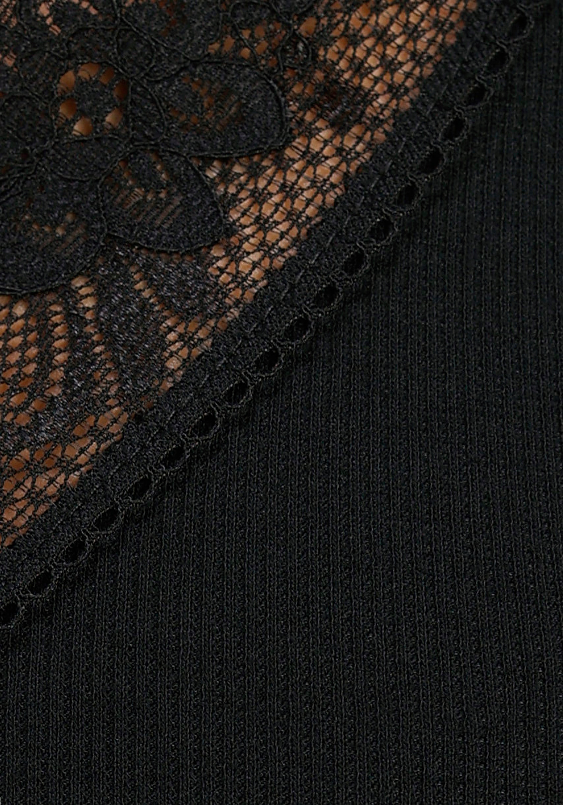 Laura Scott V-Shirt , kurzärmelig,  sehr figurbetonte Passform,  elastisches Material