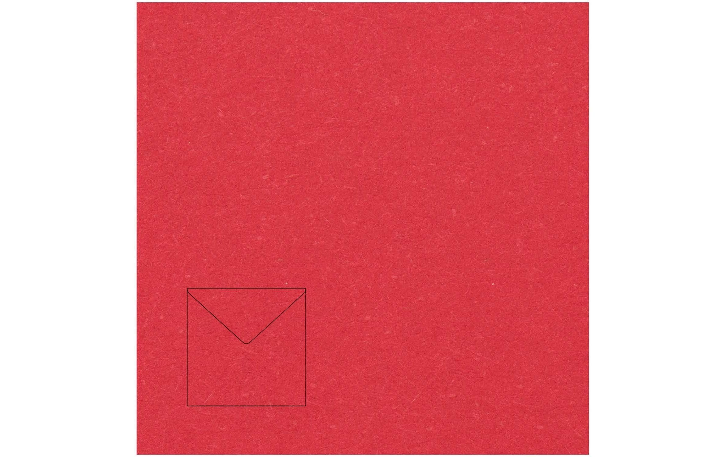 Paper Poetry Essentials Umschlag RotKuvert quadratisch