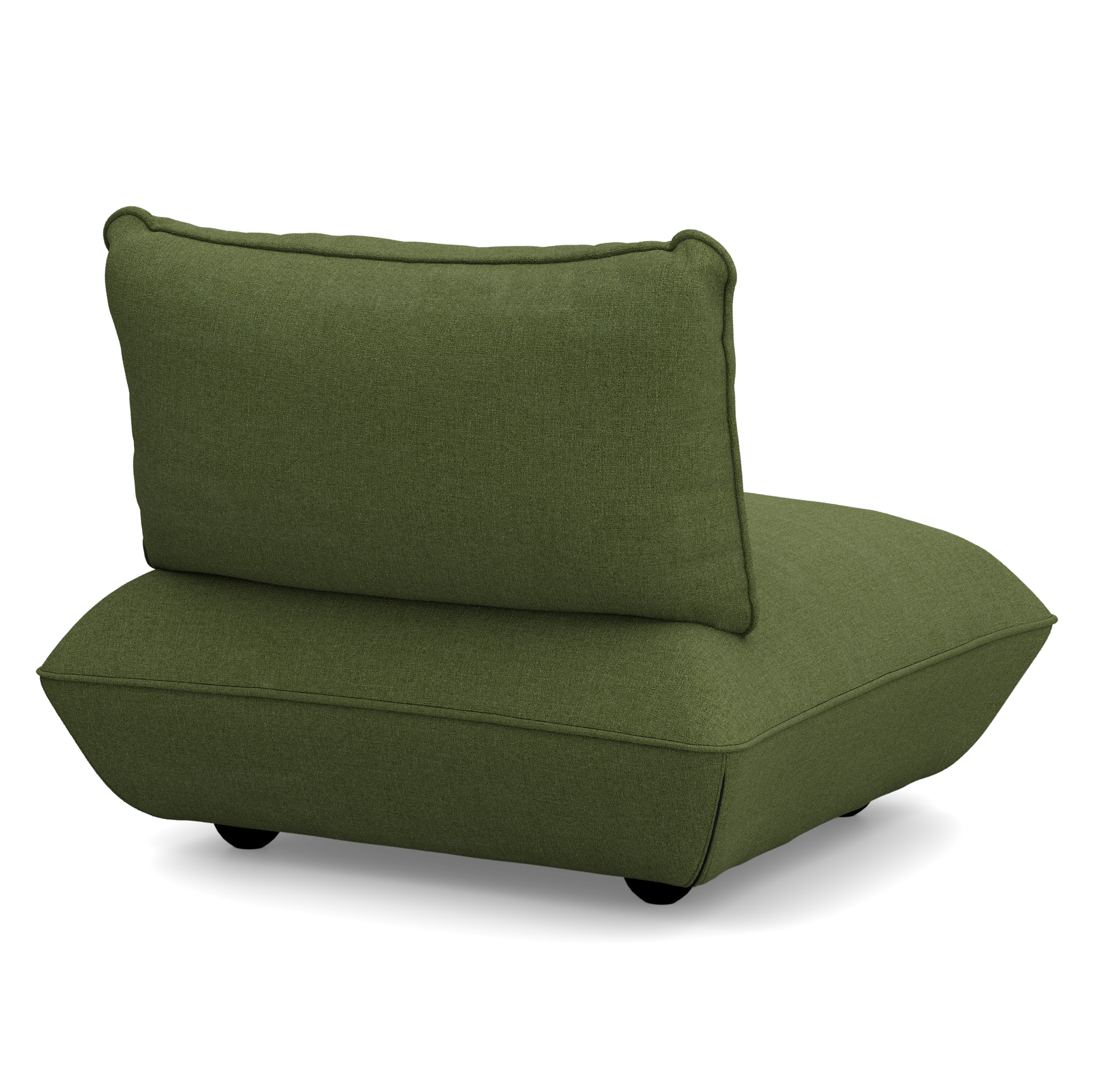 Fauteuil Sumo boucle recycled leaf green