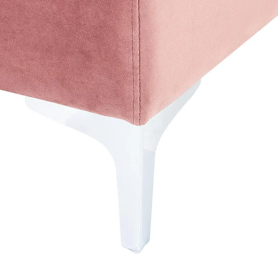 EVJA - Ottomaan - Roze - Fluweel