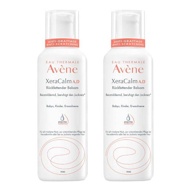 Avene XeraCalm A.D rückfettender Balsam, 2x400 ml