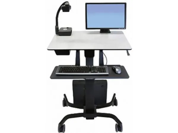 Ergotron TeachWell Mobile Digital Workspace - Vogn med hjul - Constant Force Technology - for notebook / tastatur/ mus - stål, phenolkomposit, højkvalitetsplastik - grafitgrå