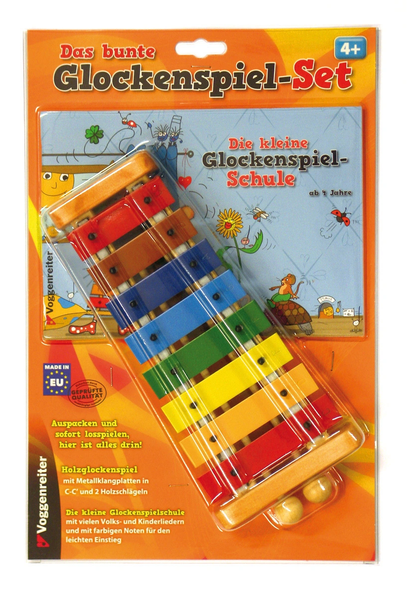 Metallophon-Set BUNTES GLOCKENSPIEL 4-teilig