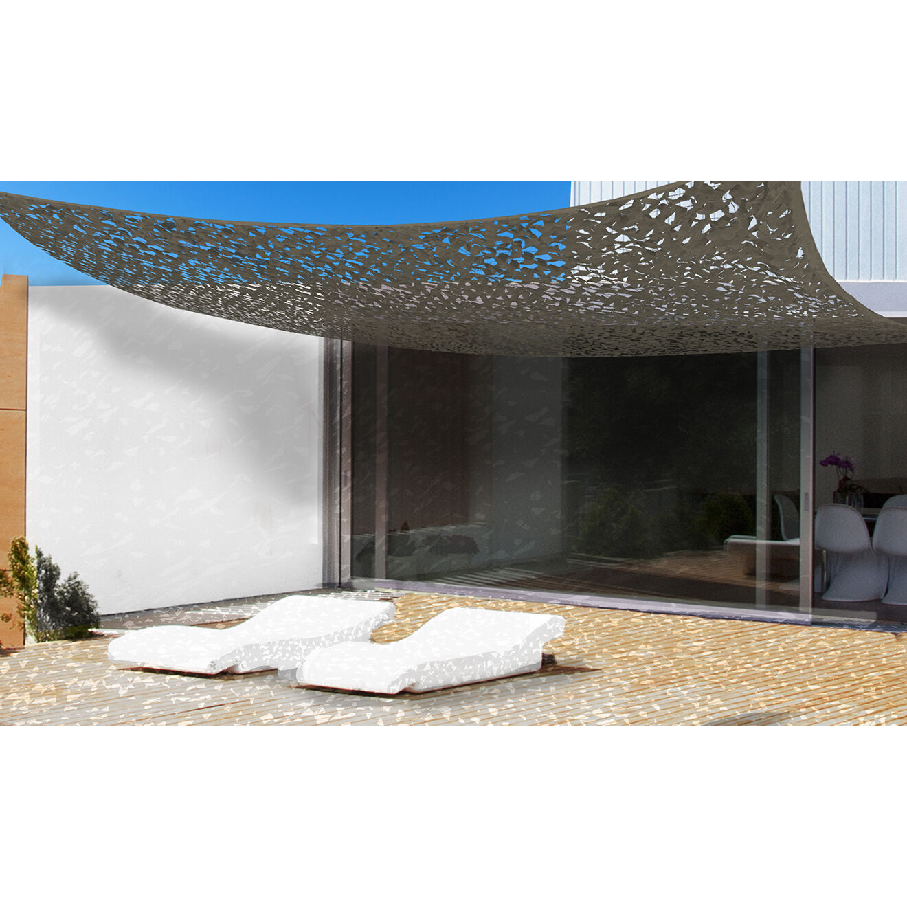Pratik Garden Ombrière taupe - 3x4m