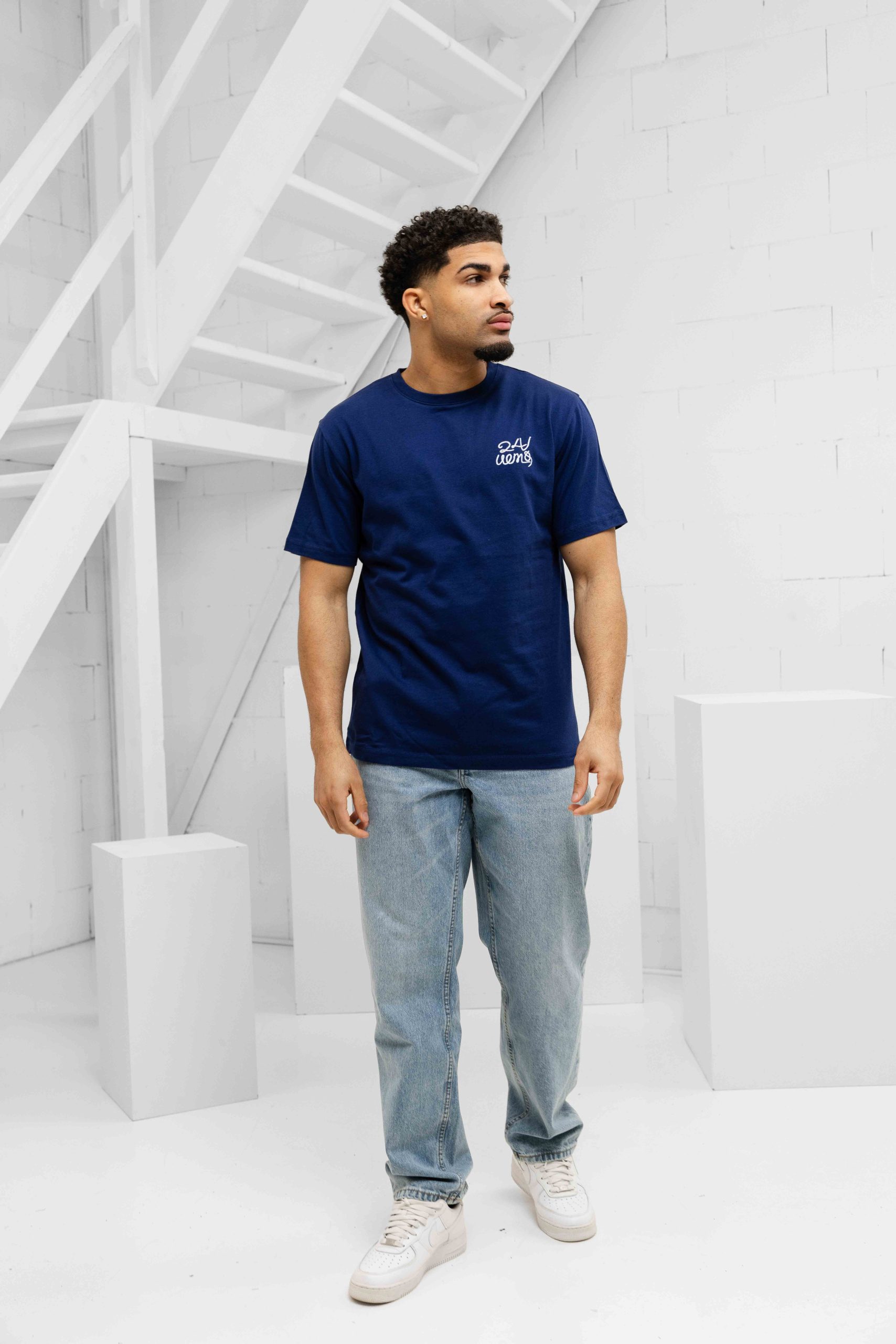 24 Uomo Riviera T-Shirt Heren Blauw