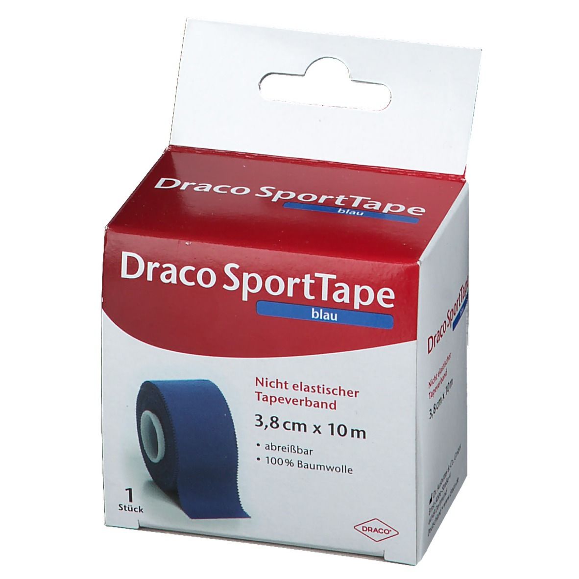 Draco SportTape 3,8 cm x 10 m blau