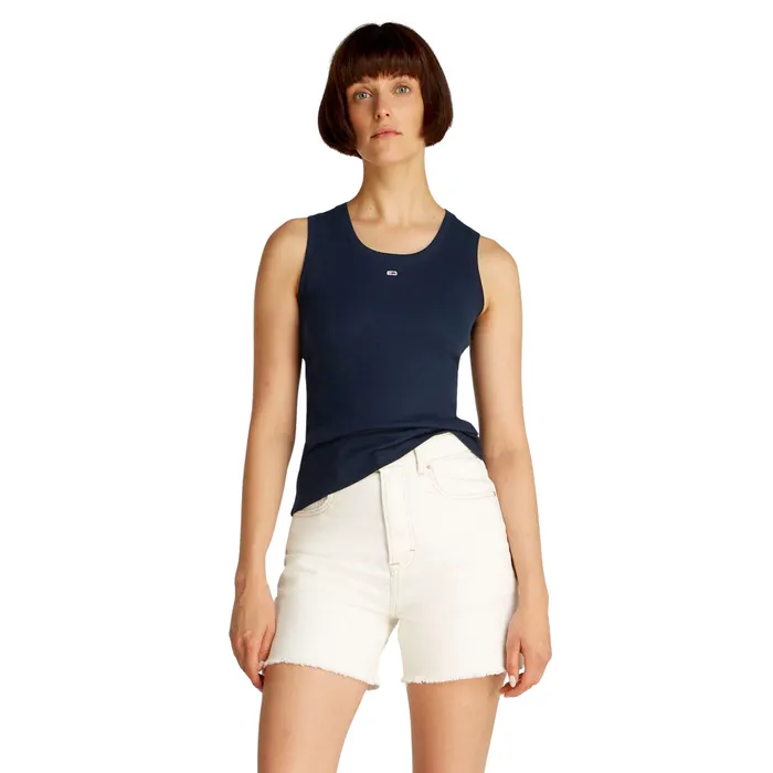 Tommy Hilfiger Essential Ribbed Flag Embroidery Slim Tanktop Dames