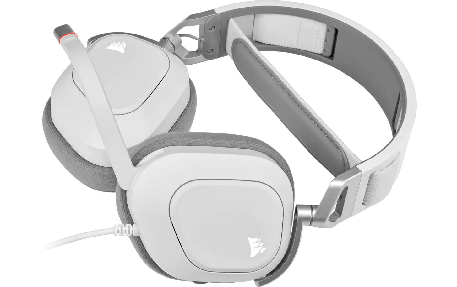 Headset HS80 RGB iCUE Weiss<br>Gaming-Headset mit 7.1-Surround-Sound