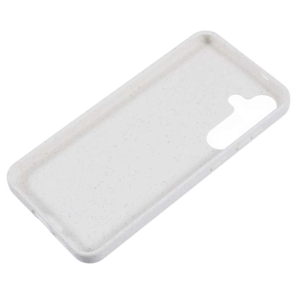 Samsung Galaxy S24 Bio Gummi Schutzhülle Eco Friendly Nachhaltig Kompostierbar - Weiss / Beige