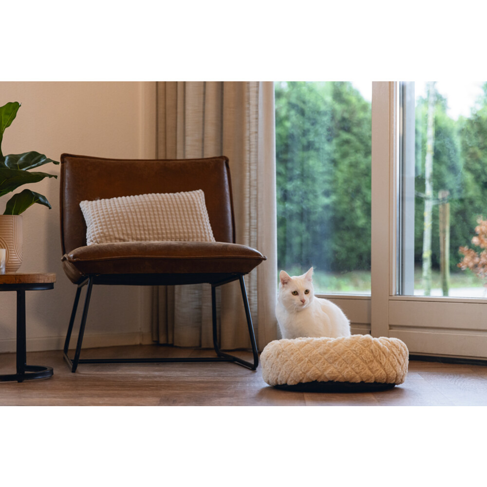 Beeztees Kattenmand Pluche Levisa Beige48 x 37 x 18 cm