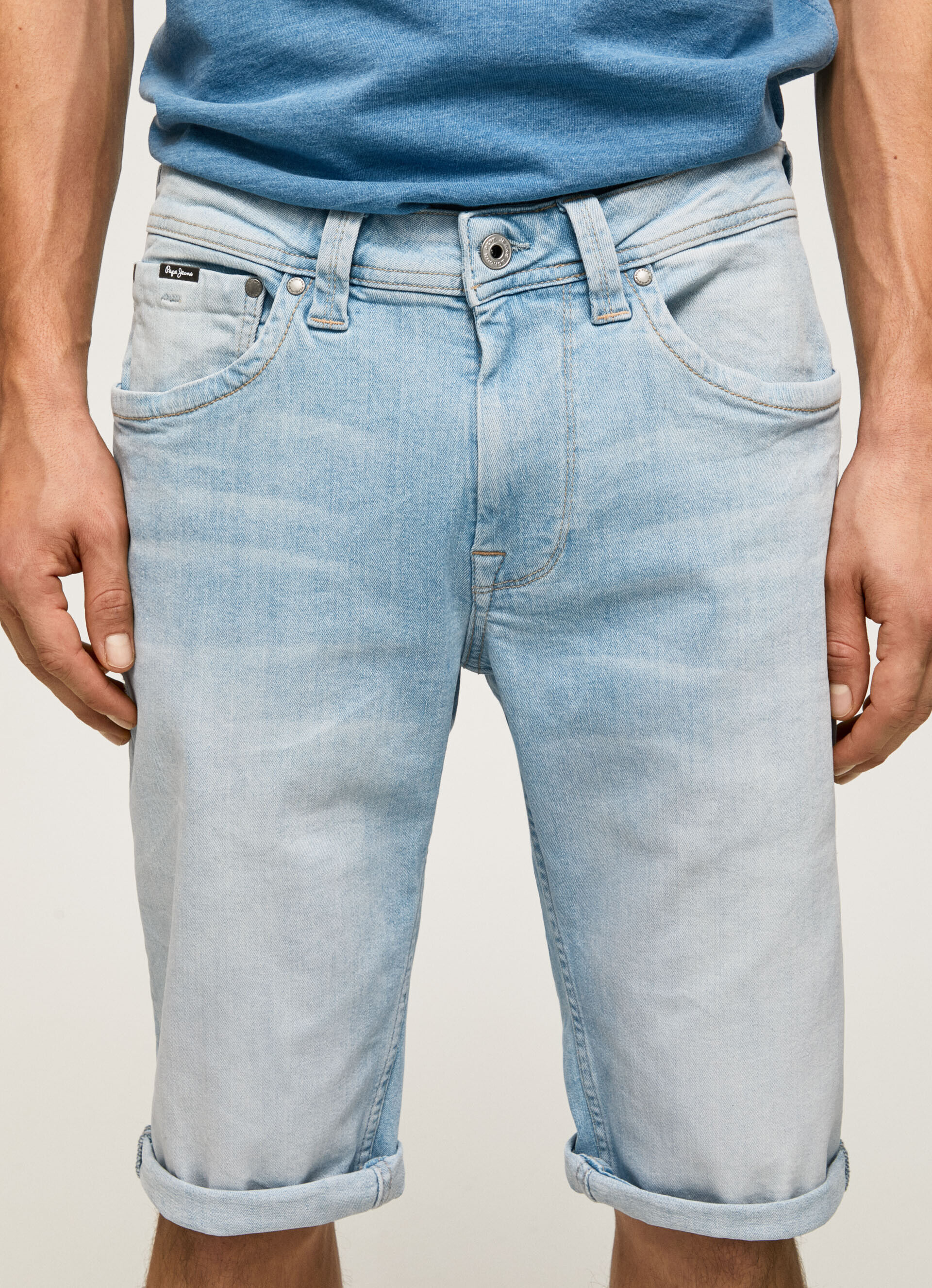 BERMUDA DENIM REGULAR CASH FIT - jeans