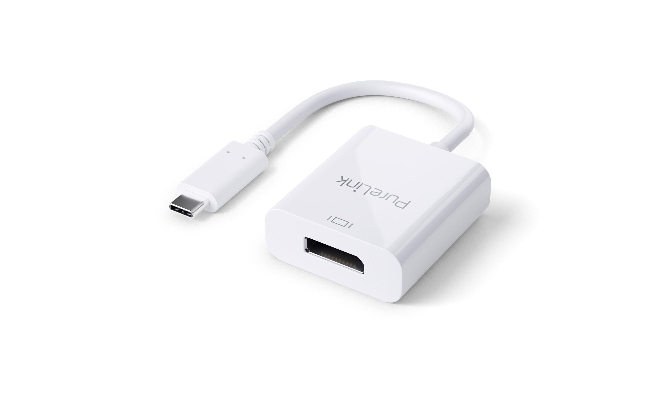 Adapter IS200 USB Type-C - DisplayPort, Weiss
