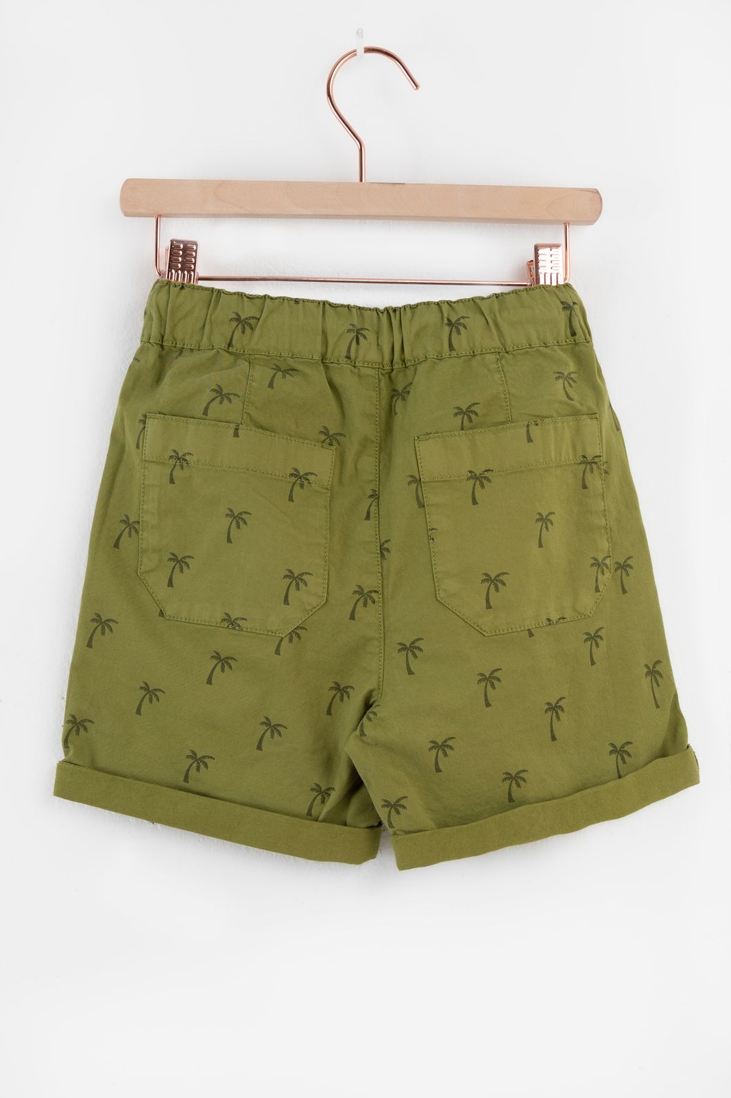 Groene pull on shorts