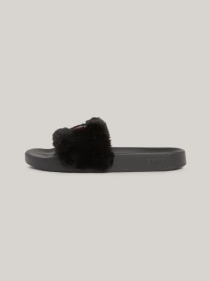 Chinelo de piscina de pele sintética