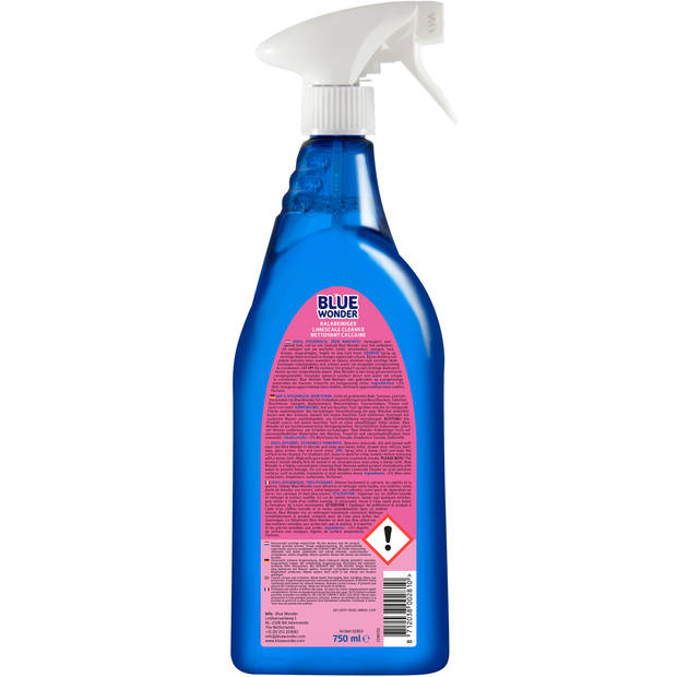 Blue Wonder kalkreiniger 4talig 0,75L NL