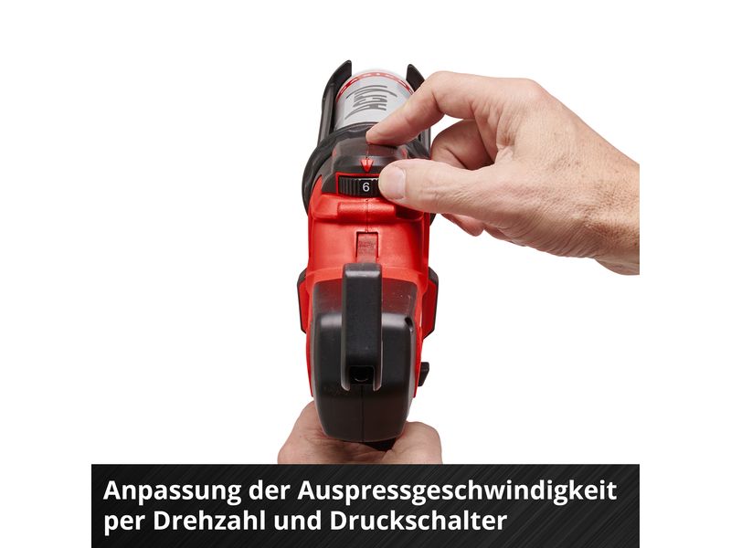 Einhell Akku-Kartuschenpistole TE-SG 18/10 Li Die ideale Ergänzung für Reparaturen und Renovierungsarbeiten