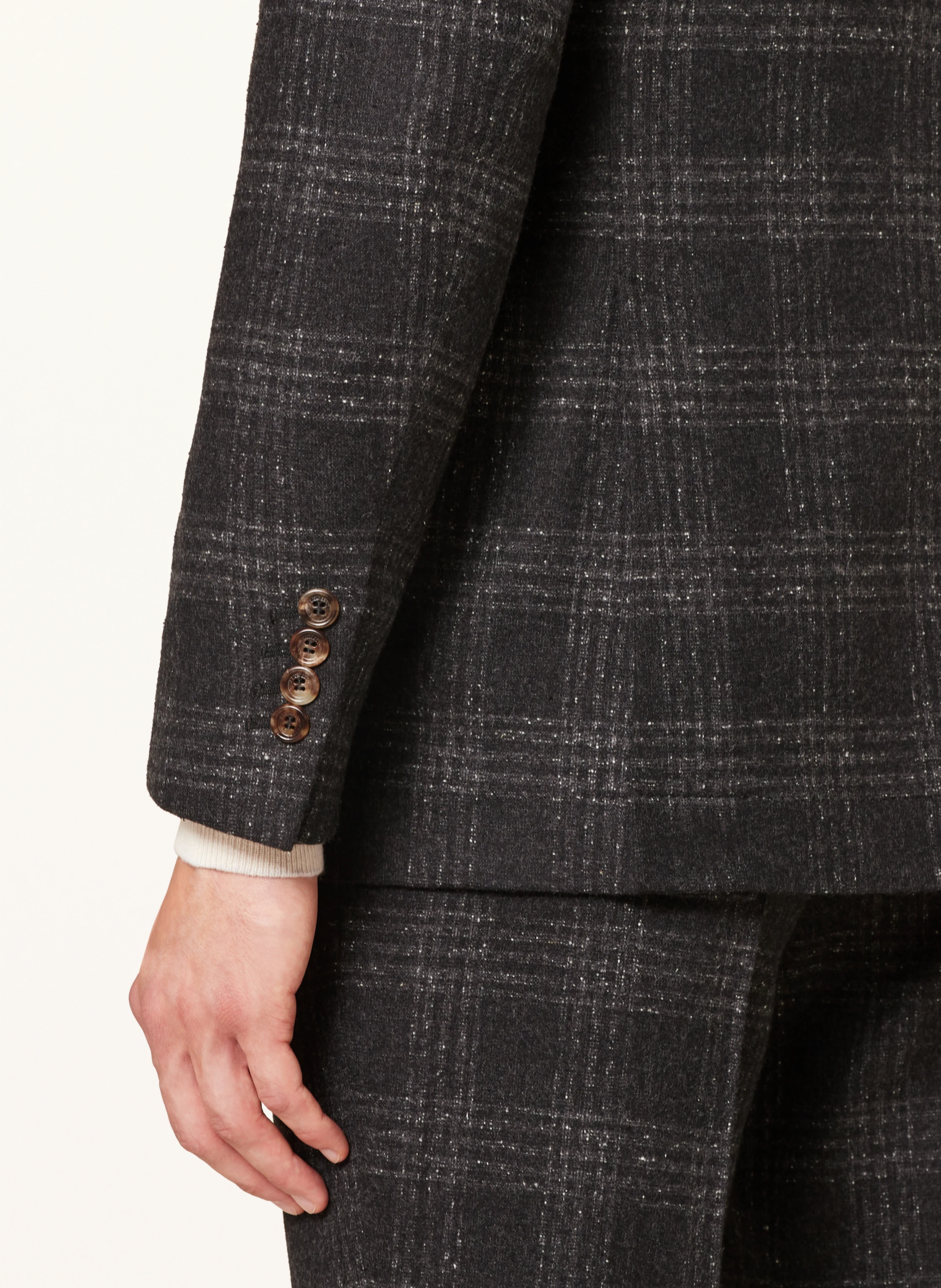 BRUNELLO CUCINELLI Flanell-Anzug Slim Fit mit Seide
