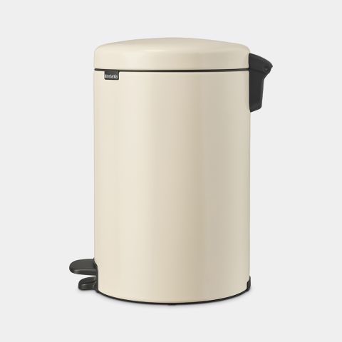 NewIcon Pedaalemmer, 20 liter, kunststof binnenemmer - Soft Beige