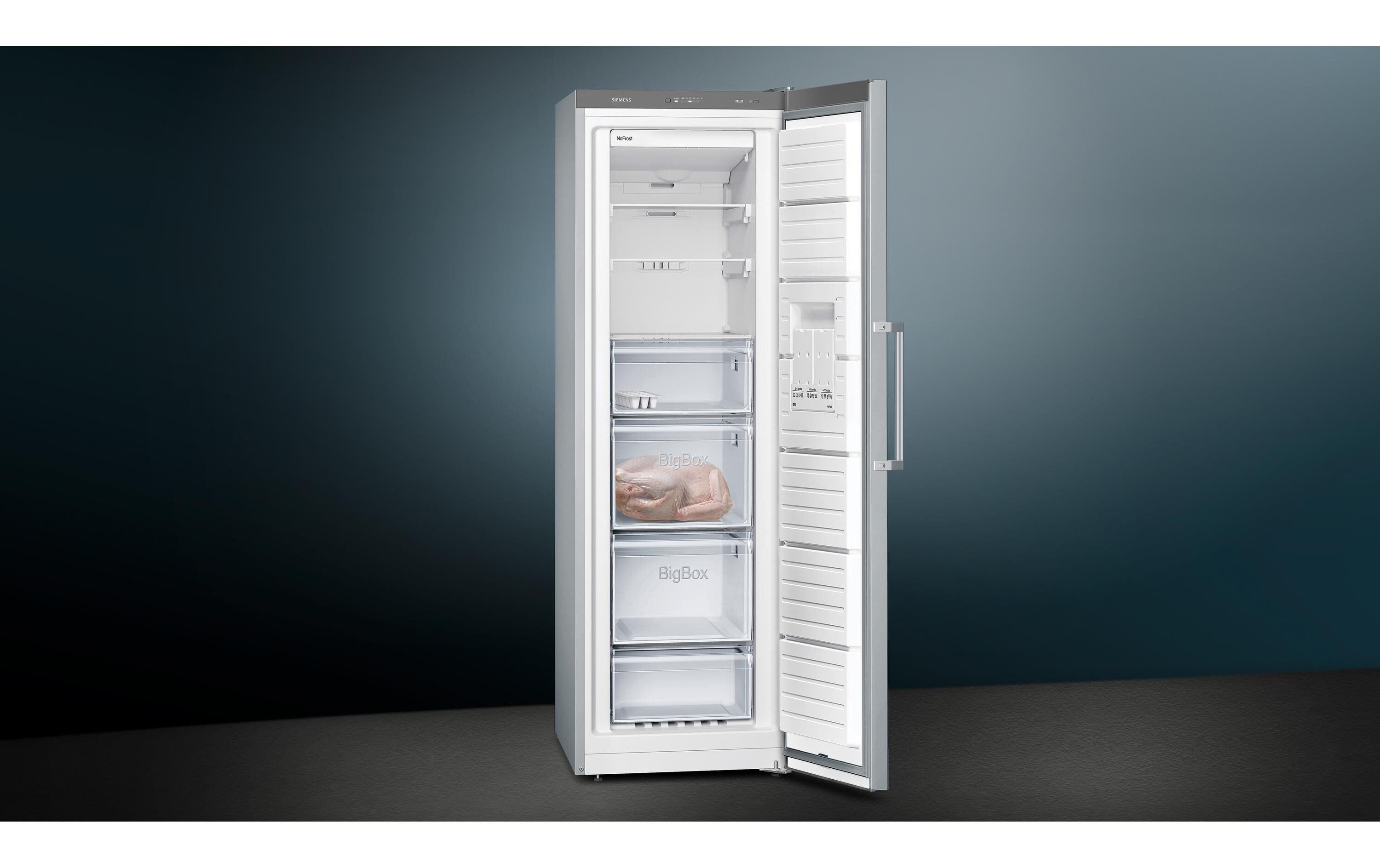 Gefrierschrank GS36NVIEP Rechts/Wechselbar, Silber<br>Stand-Gefrierschrank