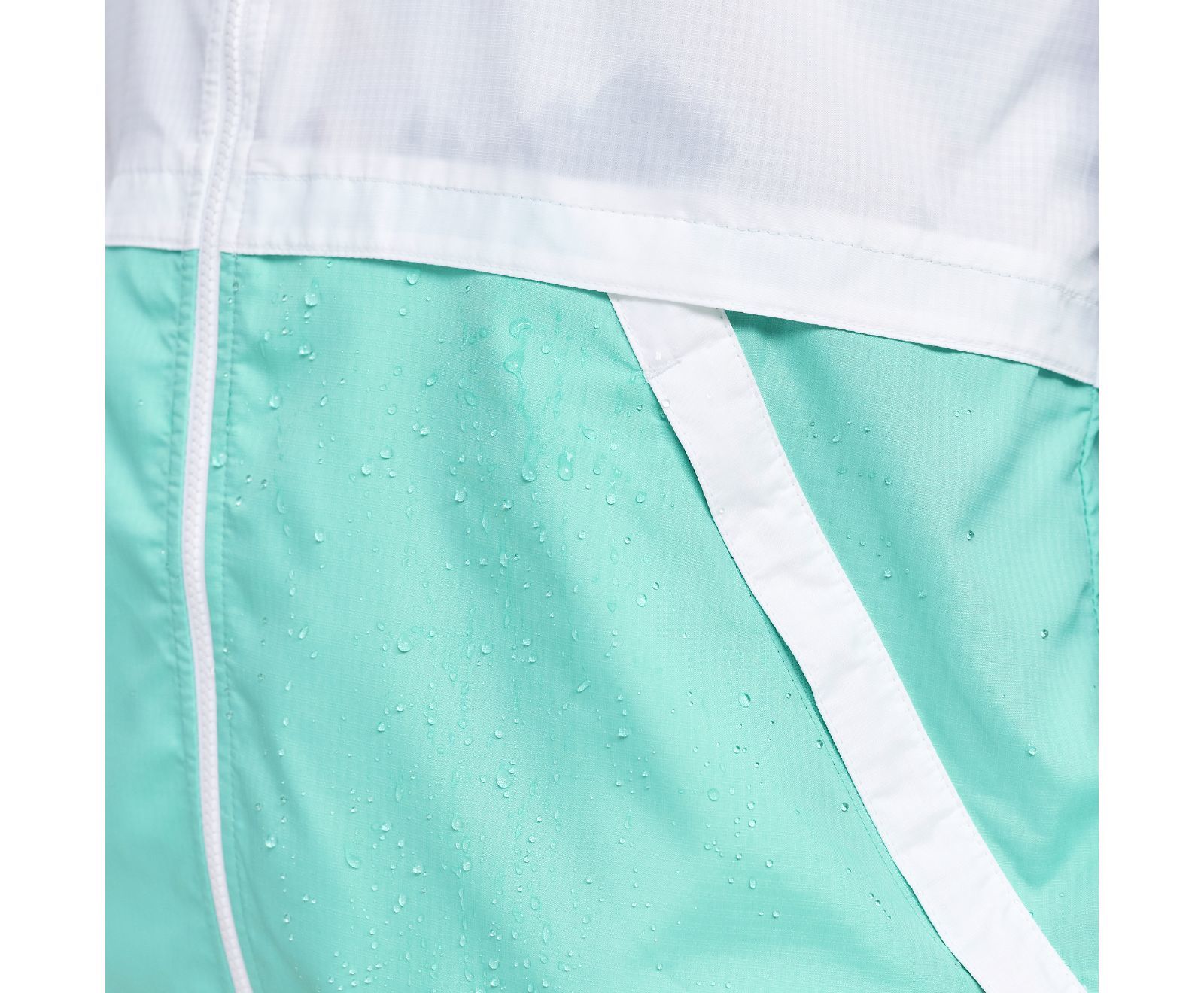 Saucony Packaway Hardloopjack Wit/Mint Groen Dames
