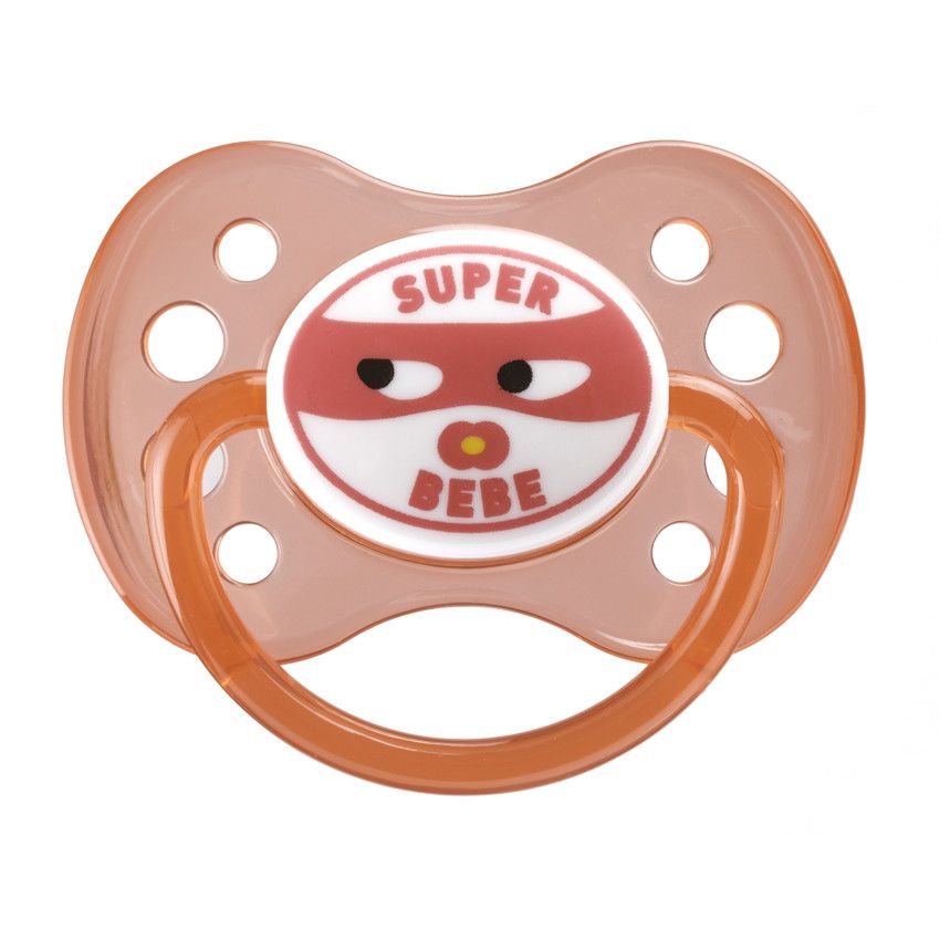 Sucette silicone Physio super bébé - 6 mois et plus - Rose