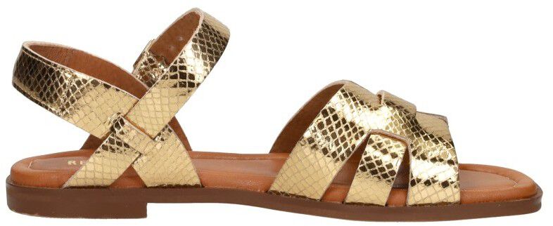 Red Rag Sandalen Plat goudkleur