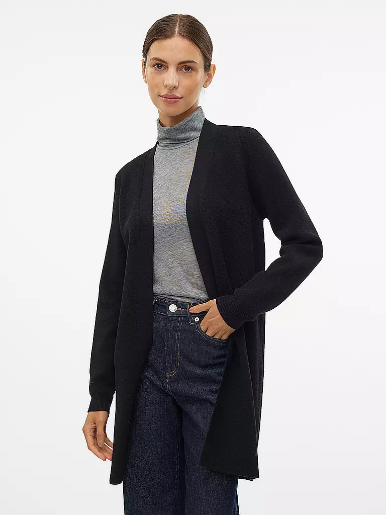 VERO MODA Strickjacke  VMNANCY  schwarz