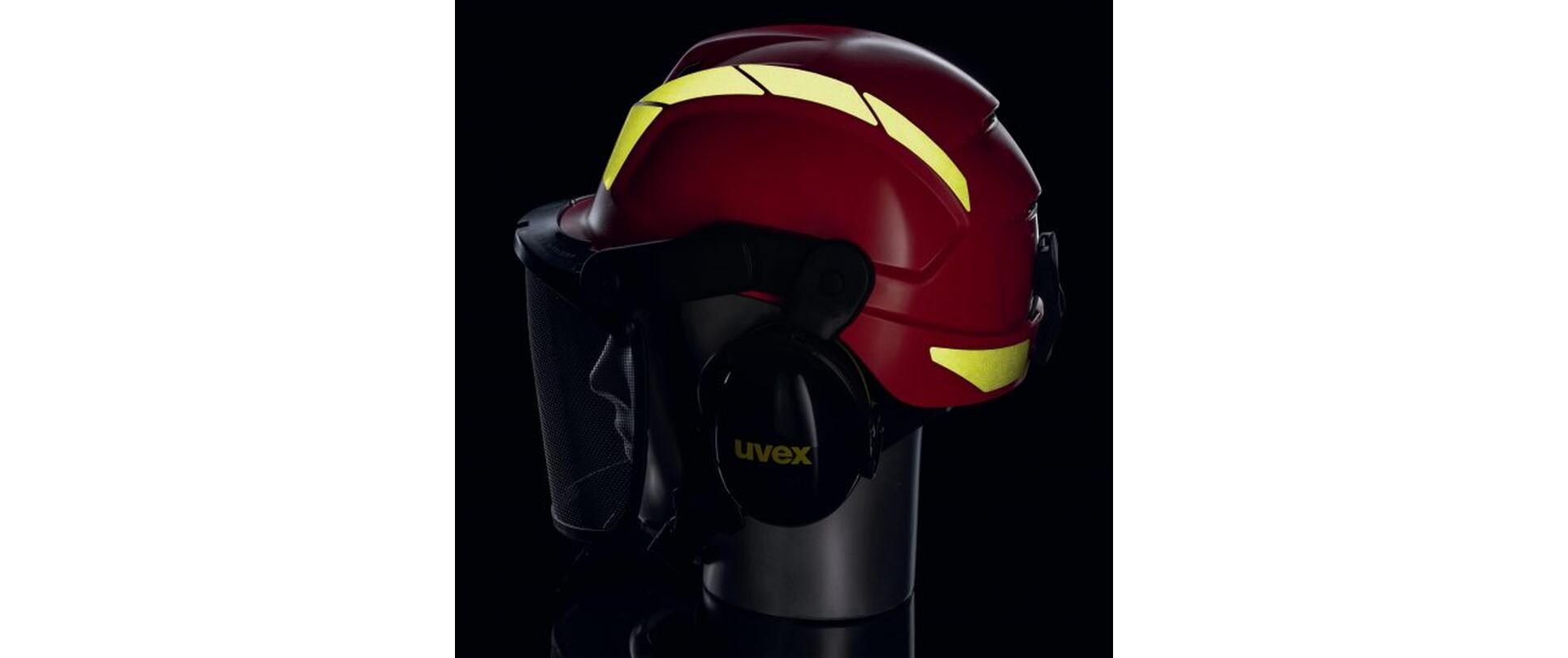Schutzhelm Pheos Forestry, Rot<br>Forsthelm Komplettset