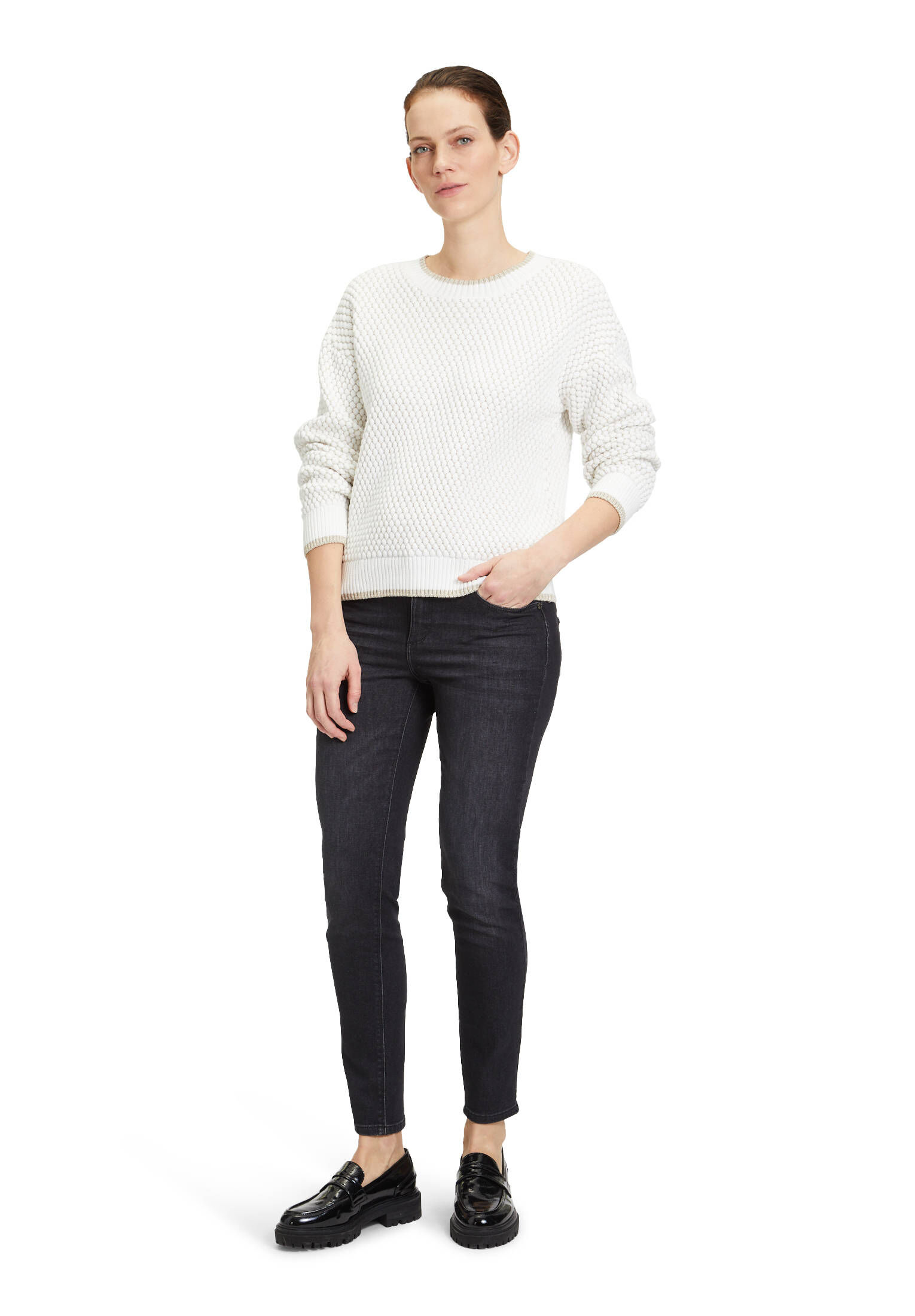 Betty & Co| Damen Strickpullover mit Struktur