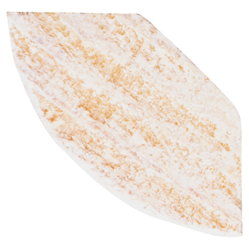Kwartrond grenen wit gelakt 13x13mm 270cm