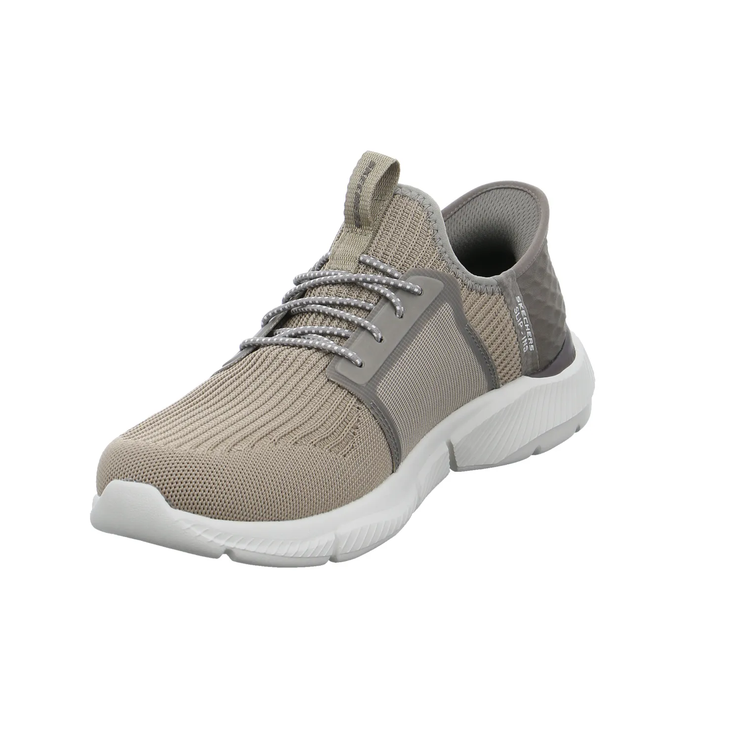 SKECHERS Halbschuhe Sneaker Stoff Taupe Synthetik