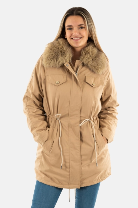 Manteaux guess jeans lucie g1fe desert mud