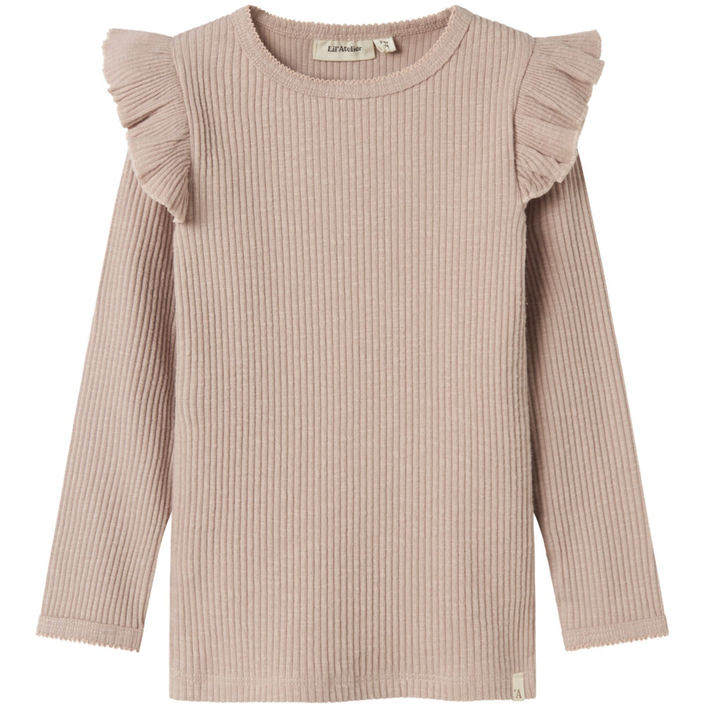 Køb Lil'Atelier Shadow Gray Raja Sao Slim Bluse