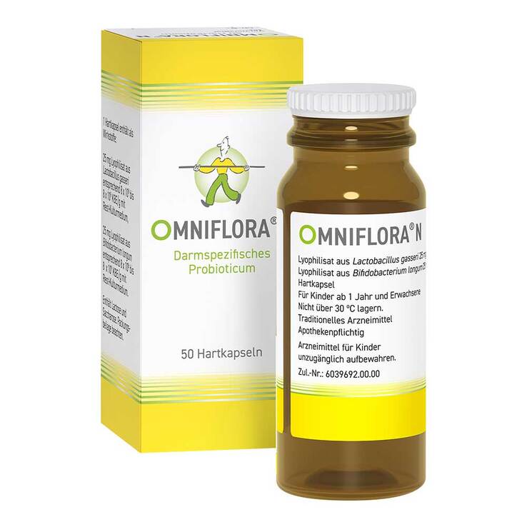 OMNIFLORA N Probiotika Kapseln für die Darmflora, 50 St