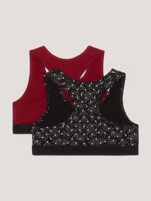 Sutiãs sem bojo estilo racerback TH Original, pacote com 2 unidades.