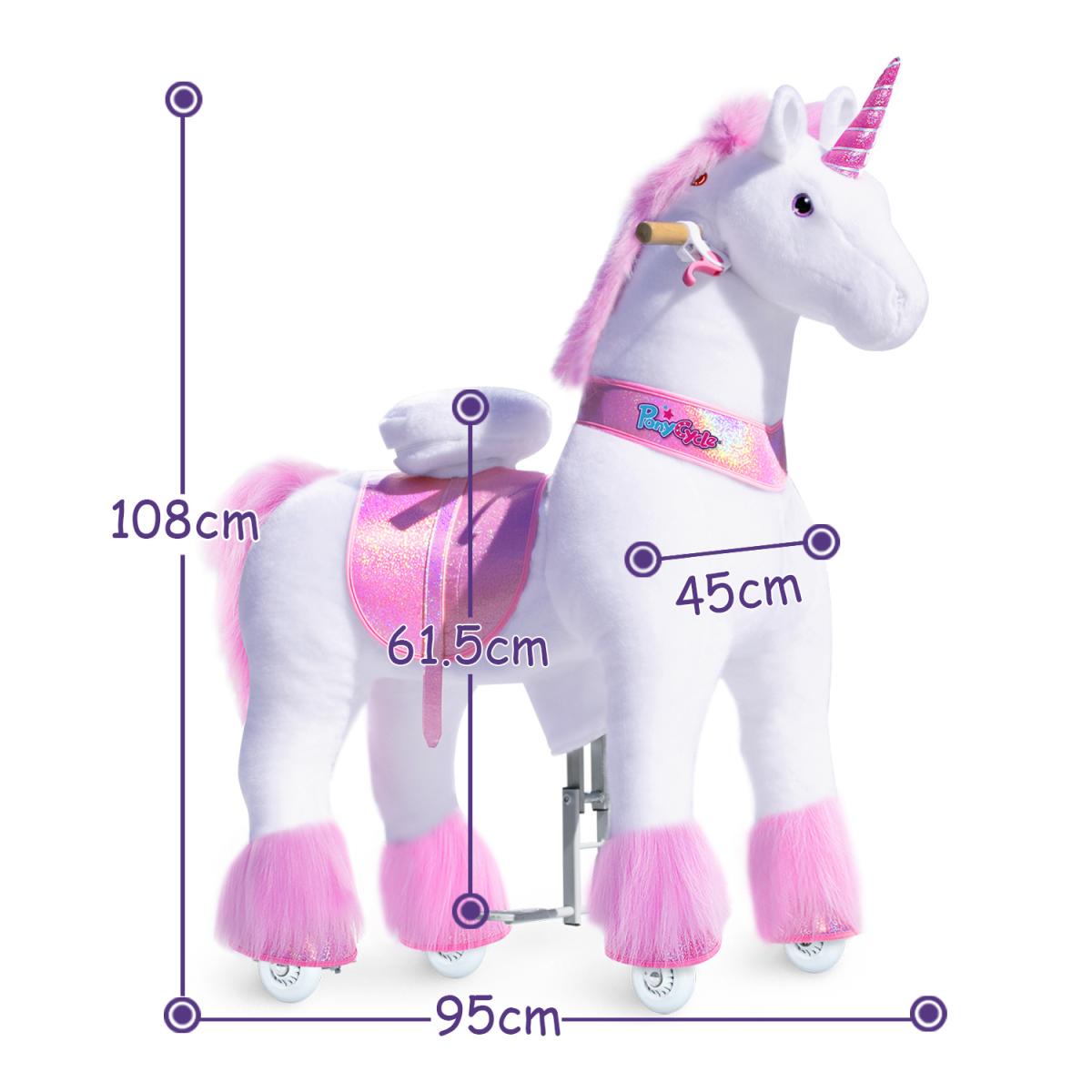 Licorne blanche siege rose ux502