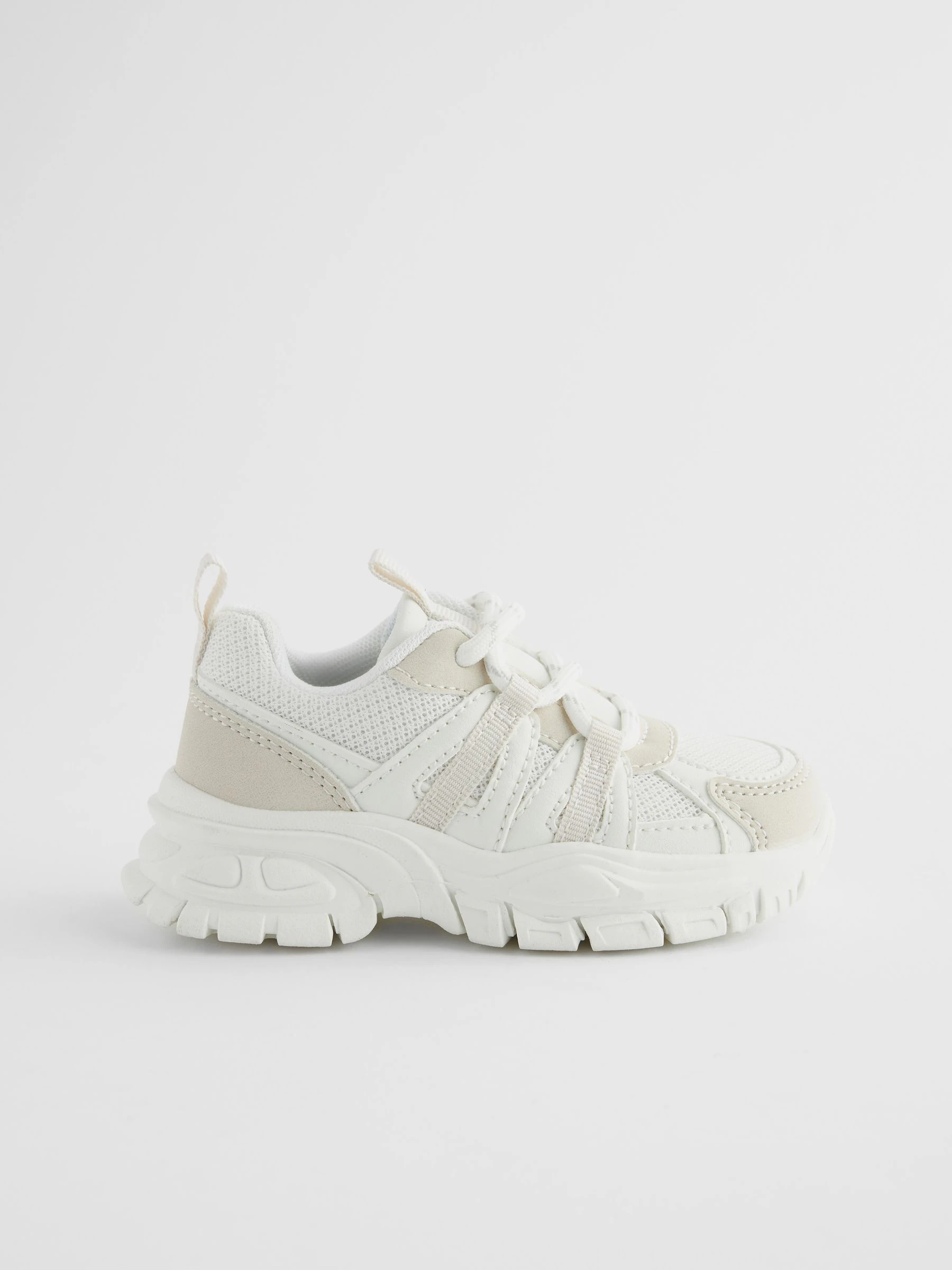 Wit - Sneakers met dikke zool