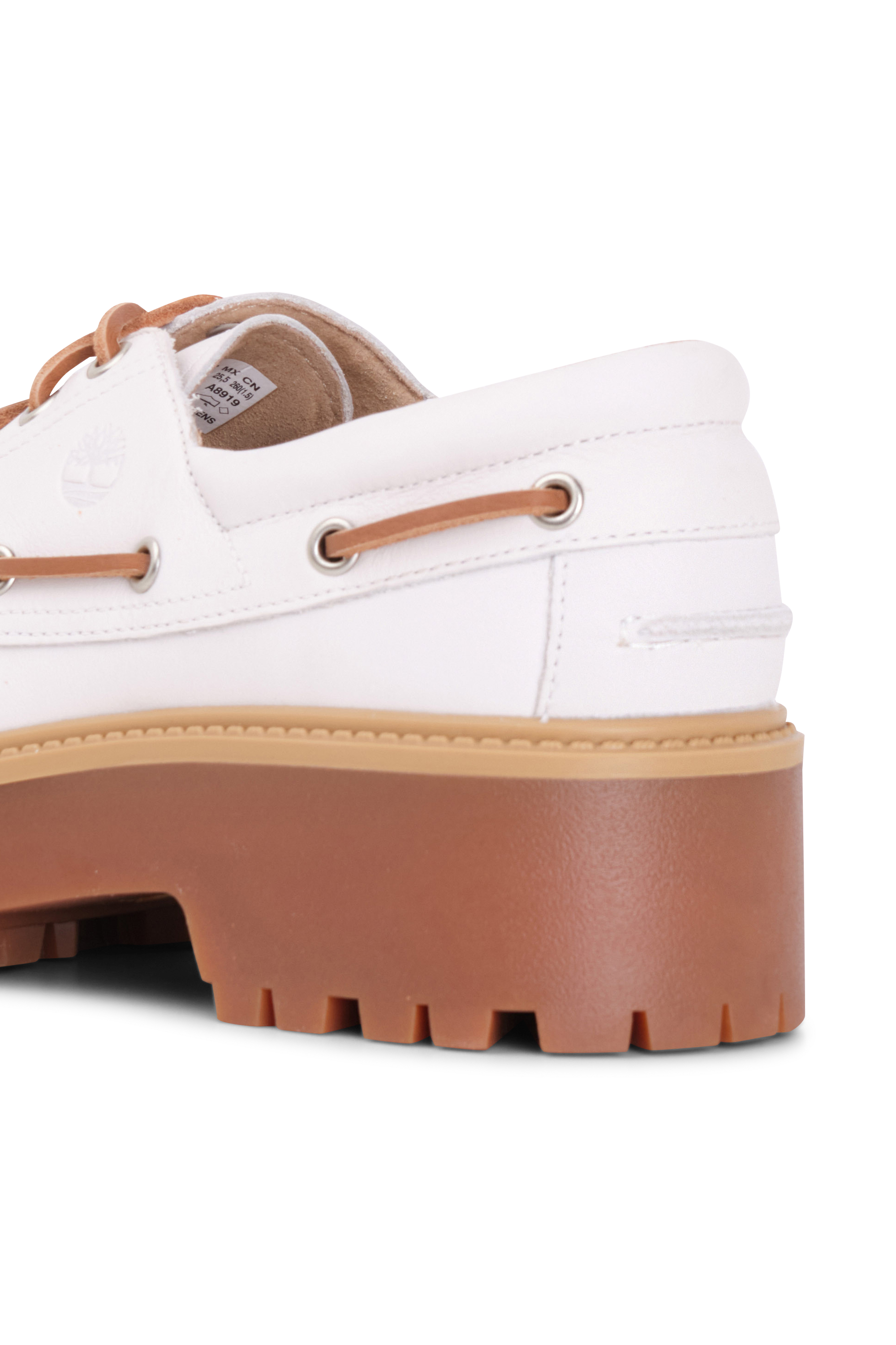 TIMBERLAND Chaussures bateau STST BOAT SHOE WHITE Blanc