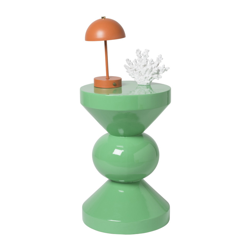Bijzettafel diabolo - groen - ø33x50