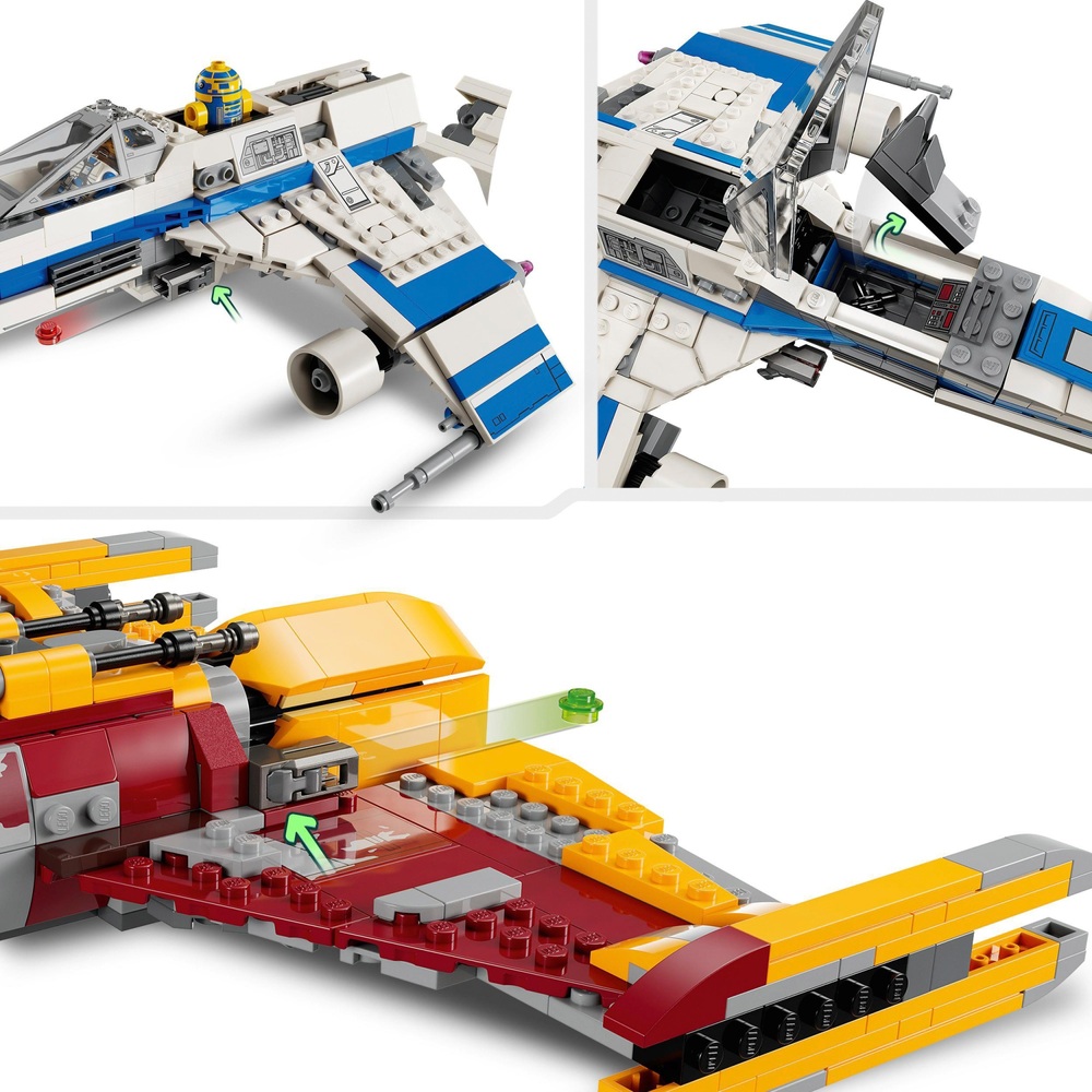LEGO Star Wars 75364 New Republic E-Wing vs. Shin Hatis Starfighter Set