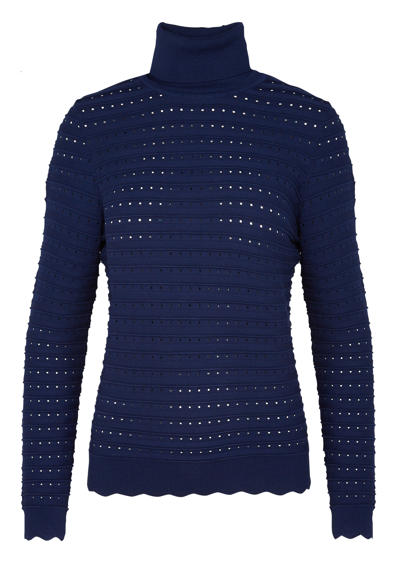 MARY - Pull col roulé| Bleu