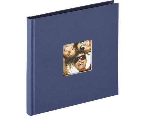 Leuk fotoalbum, blauw, 18x18 cm