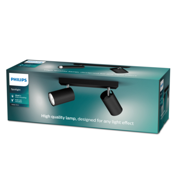 Philips duospot Kosipo zwart