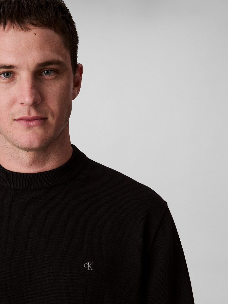 CALVIN KLEIN<br>Suéter de gola redonda