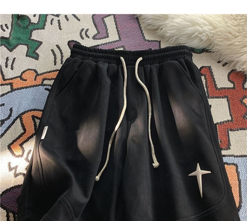 Lingaris - Shorts met trekkoord en sterrenprint